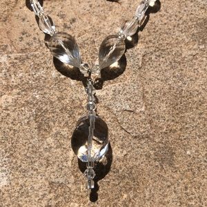 Swarovski  Necklace Twist Bead Drop Pendant 18.5 Crystal